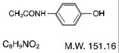 Image Of Acetaminophen Chemical Structure (Chemical Structure2)